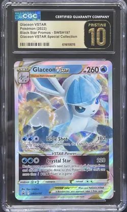 Pokemon Glaceon VSTAR SWSH197 Black Star Promo 💎CGC Pristine 10💎 - Image 1