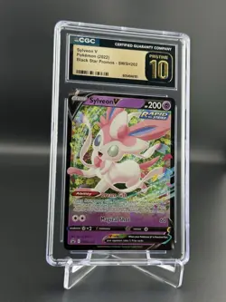 Sylveon V Holo Black Star Promo SWSH202 Pokemon Sword Shield CGC 10 Pristine BL - Image 1
