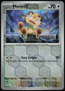 Meowth 048/064 Reverse Holo SV: Shrouded Fable Pokemon TCG - Image 1