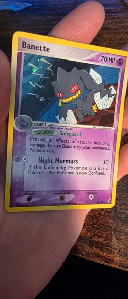 Banette 1/100 Holo Rare Crystal Guardians Pokemon Holo Lightly Played - Image 1