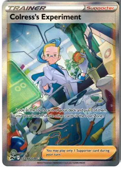 Colress's Experiment GG59/GG70 Crown Zenith Galarian Gallery Pokemon NM - Image 1