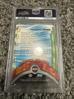2000 TOPPS POKEMON TV ANIMATION SERIES 2 HEROES & VILLAINS HV4 JAMES FOIL psa 9 - Image 3