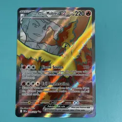 Team Rocket's Moltres ex 208/182 Ultra Rare Destined Rivals Pokemon Near Mint - Image 1