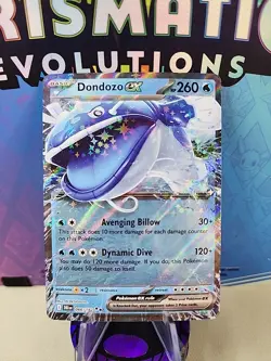 Pokemon TCG Dondozo EX 66/182 Destined Rivals Holo Double Rare NM - Image 1