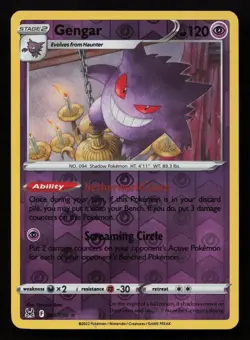 Gengar 066 Reverse Holo Rare Lost Origin Pokemon NM - Image 1