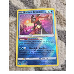 Pokemon Radiant Greninja Radiant Rare Holo Swsh10 Astral Radiance 046/189 130 HP - Image 1