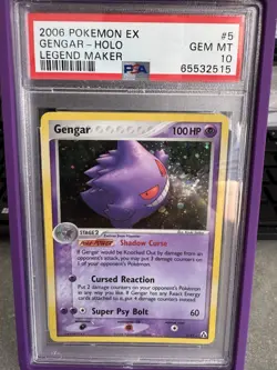 Pokemon Gengar EX Legend Maker Holo Rare #5 PSA 10 Gem Mint - Image 1