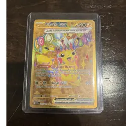 Pokemon TCG Pikachu ex 247/191 SV8 Surging Sparks Double Rare Full Art Holo - Image 1
