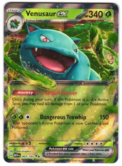Venusaur ex - 003/165 SV: Scarlet & Violet 151 Pokemon TCG - Image 1