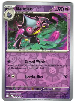 Banette 060/159 Reverse Holo SV09: Journey Together Pokemon TCG - Image 1