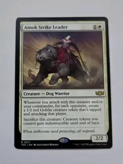 MTG Ainok Strike Leader - Commander: Tarkir: Dragonstorm (TDC) 11 Rare - Image 1