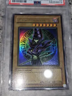 2002 Yu-Gi-Oh! Dark Magician Lob-005 PSA 10 GEM MT LOW POP - Image 2