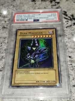 2002 Yu-Gi-Oh! Dark Magician Lob-005 PSA 10 GEM MT LOW POP - Image 5