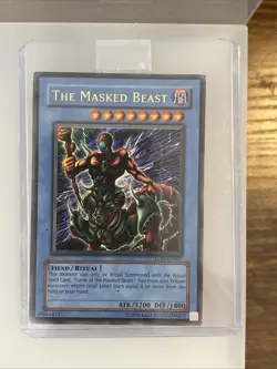 Yu-Gi-Oh! TCG the Masked Beast LON-001 Ultra Rare Holo 1996 Unlimited Edition - Image 1