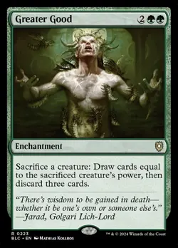Greater Good Magic mtg NM-Mint, English Commander Bloomburrow x1 - Image 1