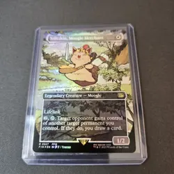 MTG Stiltzkin, Moogle Merchant 327 Borderless Foil Rare Final Fantasy FIN - Image 2