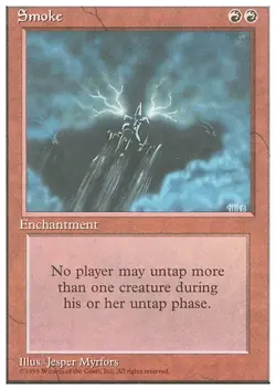 SMOKE x1 mtg NM 4th Edition 1 Rare UNPLAYED - Image 1