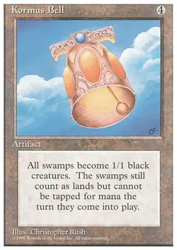 KORMUS BELL x1 mtg NM 4th Edition 1 Rare UNPLAYED - Image 1