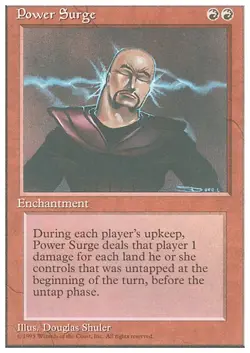 POWER SURGE x1 mtg NM 4th Edition 1 Rare UNPLAYED - Image 1