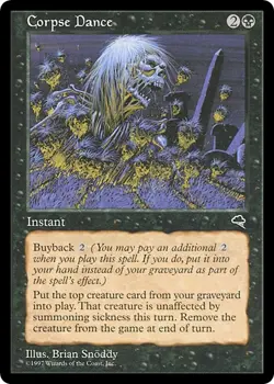 CORPSE DANCE x1 mtg NM/NM- Tempest 1 Rare UNPLAYED - Image 1