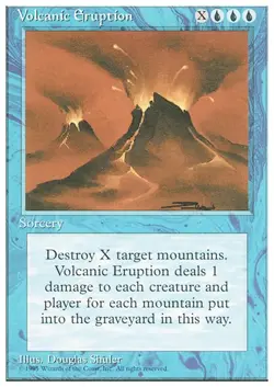 VOLCANIC ERUPTION x1 mtg NM 4th Edition 1 Rare UNPLAYED - Image 1