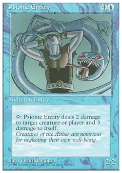 PSIONIC ENTITY x1 mtg NM 4th Edition 1 Rare UNPLAYED - Image 1