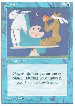 STASIS x1 mtg MP-HP 4th Edition 1 Rare - Image 1