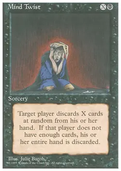 MIND TWIST x1 mtg NM 4th Edition 1 Rare UNPLAYED - Image 1