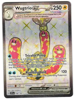 Wugtrio ex - 190/162 SV05: Temporal Forces NM Pokemon TCG - Image 1