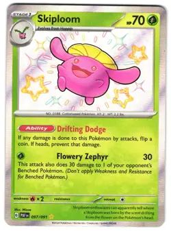 Skiploom 097/091 SV: Paldean Fates NM Pokemon TCG - Image 1