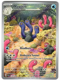 Wugtrio - 224/091 SV: Paldean Fates NM Pokemon TCG - Image 1