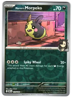 Marnie's Morpeko 137/182 Reverse Holo SV10: Destined Rivals Pokemon TCG - Image 1