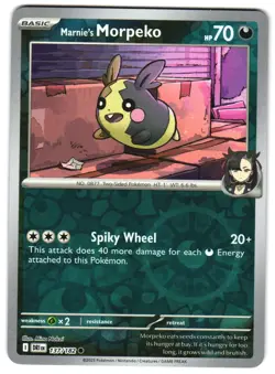 Marnie's Morpeko 137/182 Reverse Holo SV10: Destined Rivals Pokemon TCG - Image 1