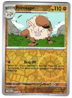 Primeape 091/182 Reverse Holo SV10: Destined Rivals Pokemon TCG - Image 1