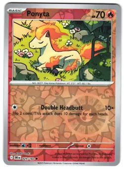 Ponyta 029/182 Reverse Holo SV10: Destined Rivals Pokemon TCG - Image 1