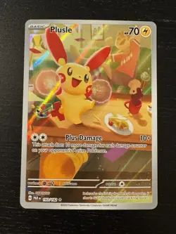 Pokemon Plusle TCG Card 193/182 Sv04: Paradox Rift Near Mint - Image 1
