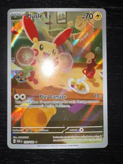 Pokemon Plusle TCG Card 193/182 Sv04: Paradox Rift Near Mint - Image 2