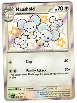 Maushold - 210/091 SV: Paldean Fates NM Pokemon TCG - Image 1