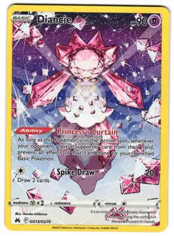 Diancie GG13/GG70 Crown Zenith: Galarian Gallery NM Pokemon TCG - Image 1