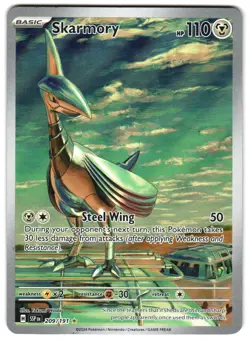 Skarmory - 209/191 SV08: Surging Sparks NM Pokemon TCG - Image 1