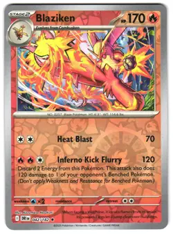 Blaziken 042/182 Reverse Holo SV10: Destined Rivals Pokemon TCG - Image 1