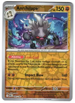 Annihilape 092/182 Reverse Holo SV10: Destined Rivals Pokemon TCG - Image 1