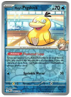 Misty's Psyduck 045/182 Reverse Holo SV10: Destined Rivals Pokemon TCG - Image 1