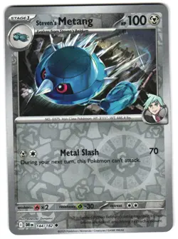 Steven's Metang 144/182 Reverse Holo SV10: Destined Rivals Pokemon TCG - Image 1