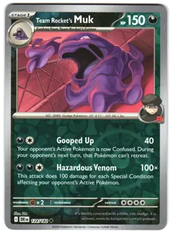 Team Rocket's Muk 124/182 Reverse Holo SV10: Destined Rivals Pokemon TCG - Image 1
