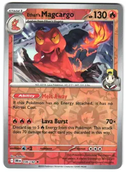 Ethan's Magcargo 036/182 Reverse Holo SV10: Destined Rivals Pokemon TCG - Image 1