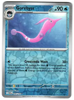 Gorebyss 056/182 Reverse Holo SV10: Destined Rivals Pokemon TCG - Image 1