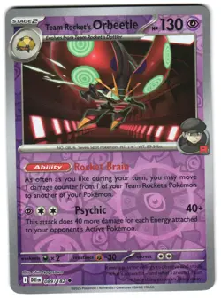 Team Rocket's Orbeetle - 089/182 Reverse Holo SV10: Destined Rivals Pokemon TCG - Image 1