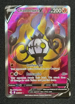 Pokemon TCG - Chandelure V (Full Art) 247/264 Swsh08: Fusion Strike Holo - Image 1