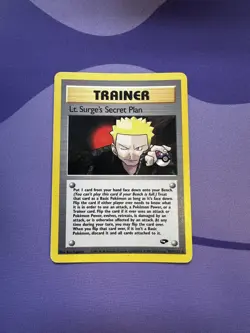 Lt. Surge’s Secret Plan 107/132 Gym Heroes Pokemon Trainer WOTC - Image 1